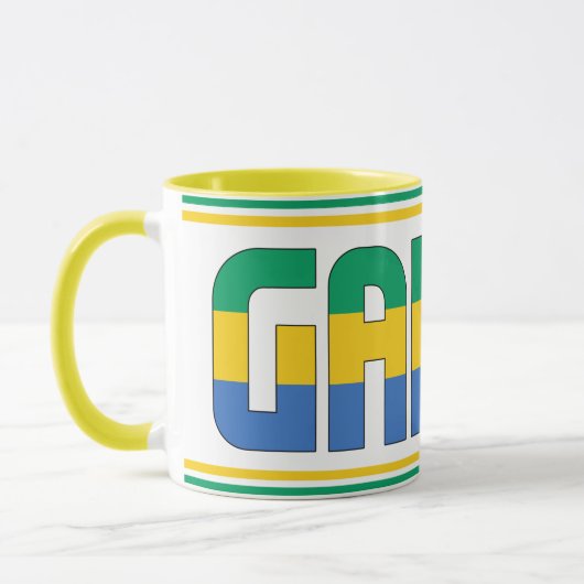 "Sippin' with Gabon" Patriotic Coffee Mok (Links)