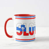 "Sippin' with Slovénie" Mug de café patriotique (Gauche)