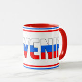 "Sippin' with Slovénie" Mug de café patriotique (Devant droit)