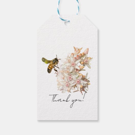 Sipping bee, cadeaulabel (Achterkant)