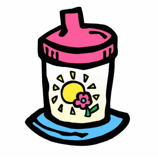 sippy cup staand fotobeeldje  (Voorkant)