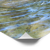 *Sips by the Stream: Otters Drink van de rivier Perfect Poster (Hoek)