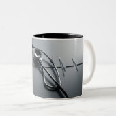 Sips de coeur : Mug de stéthoscope pour les infirm (Devant droit)