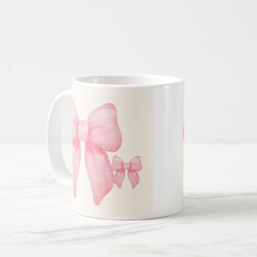 Sips flirtants : Coquette Bow Coffee Mug (Devant gauche)