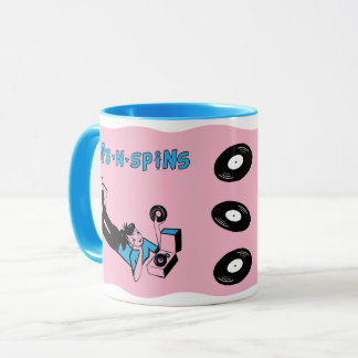 Sips 'n' Spins "Tune Tote" style coffee mug Mok