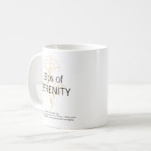 Sips of SERENITY elegant minimalist Coffee Mug (Devant gauche)