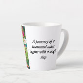 Sips of Tenderness: een kopje naar de schat Latte Mok (Rechterhoek)