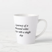 Sips of Tenderness: een kopje naar de schat Latte Mok (Rechts)