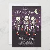 Sips op weg naar Halloween feest Kaart (Voorkant)