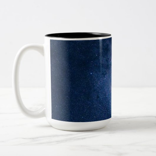 "Sips sereins : L'élégance de la Mug Café Bleu" (Gauche)