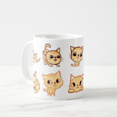 Sips & Stickers - Vibes de chat Purr-fect Mug (Devant gauche)