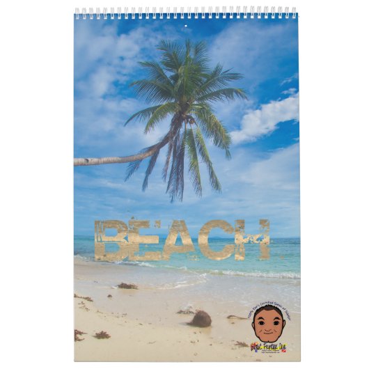 Siquijor Beach-desktop Kalender (Hoes)