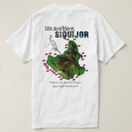 Siquijor Map【Back Print Only】 T-shirt