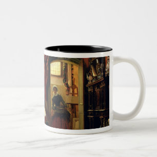 Sir Anthony van Dyck in Londen, 1837 Tweekleurige Koffiemok
