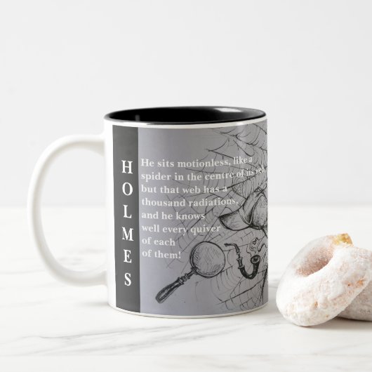 Sir Arthur Conan Doyle Mok met citaat (Met donut)
