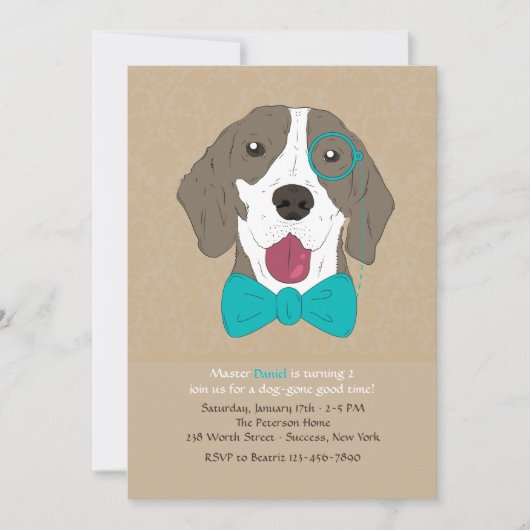 Sir Arthur Dog Uitnodiging (Voorkant)