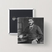 Sir Arthur Sullivan Vierkante Button 5,1 Cm (Voorkant /achterkant)