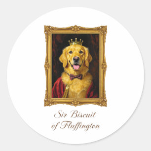Sir Biscuit van Fluffington Ronde Sticker