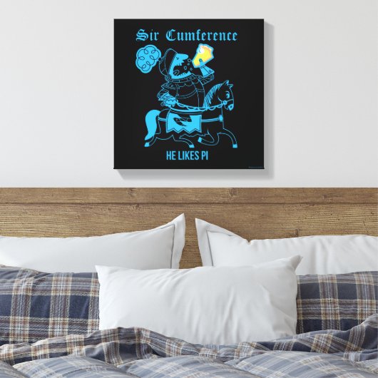 Sir Cumference... Canvas Afdruk (Insitu (Slaapkamer))