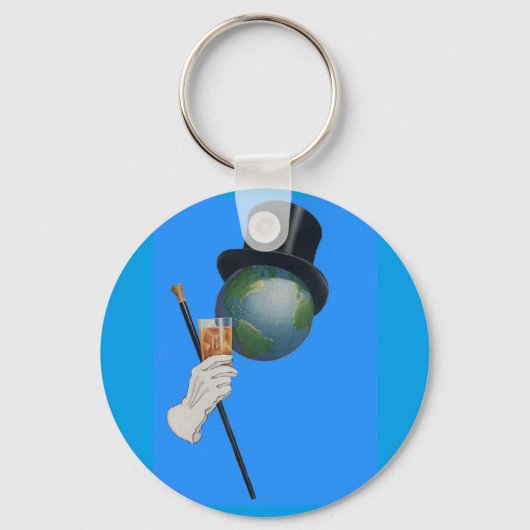 Sir Earth heeft een cocktail Sleutelhanger (Voorkant)