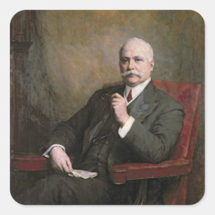 Sir Edward Hopkinson Holden First Baronet Vierkante Sticker