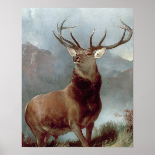 Sir Edwin Landseer | Monarch van de Glen, 1851 Poster (Voorkant)