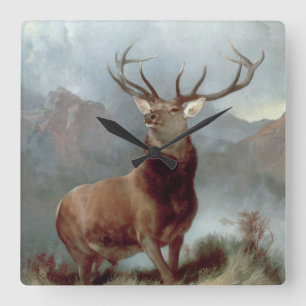 Sir Edwin Landseer   Monarch van de Glen, 1851 Vierkante Klok