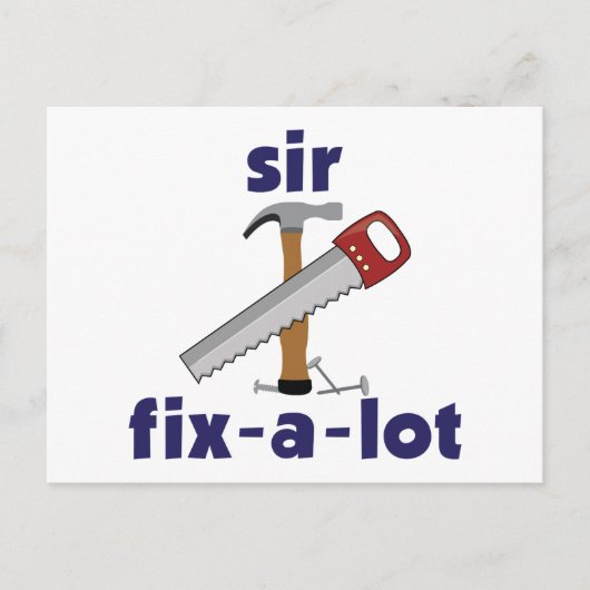 Sir Fix-A-Lot Briefkaart (Voorkant)