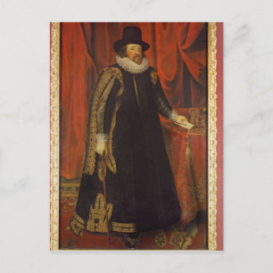 Sir Francis Bacon, burggraaf van St. Albans Briefkaart
