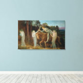 Sir Galahad, c.1894 (olie op canvas) Canvas Afdruk (Insitu (Houten vloer))