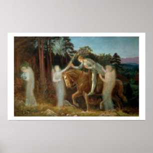 Sir Galahad, c.1894 (olie op canvas) Poster