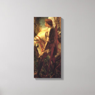 Sir Galahad (door George Frederick Watts) Canvas Afdruk