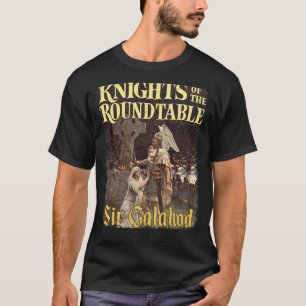 Sir Galahad Knachten van de ronde tafel Medieval L T-shirt
