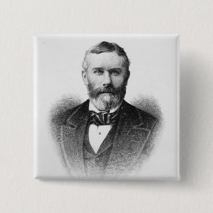 Sir George Otto Trevelyan Vierkante Button 5,1 Cm