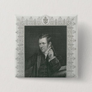 Sir Humphry Davy Vierkante Button 5,1 Cm