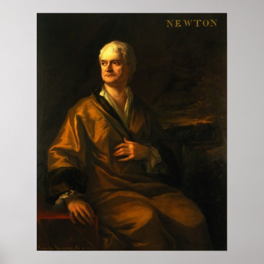 Sir Isaac Newton, 1710 Poster (Voorkant)