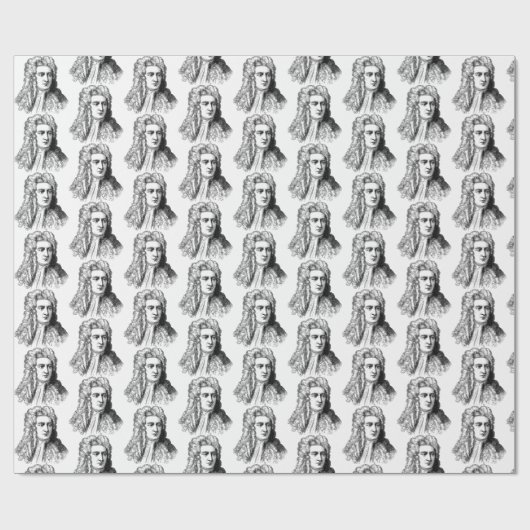 Sir Isaac Newton Famous Scientist wiskunde physics Cadeaupapier (Vlak)