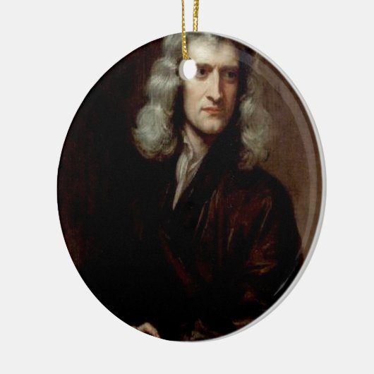 sir isaac newton keramisch ornament (Links)