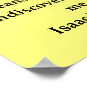 sir isaac newton quote poster (Hoek)