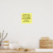 sir isaac newton quote poster (Keuken)