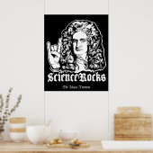 Sir Isaac Newton Science Rocks Affiches (Cuisine)