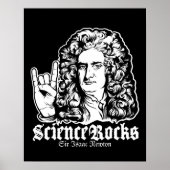 Sir Isaac Newton Science Rocks Affiches (Devant)