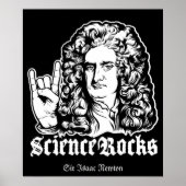Sir Isaac Newton Science Rocks Posters (Voorkant)