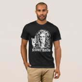 Sir Isaac Newton Science Rocks Shirten T-shirt (Voorkant volledig)