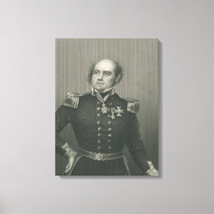 Sir John Franklin Canvas Afdruk