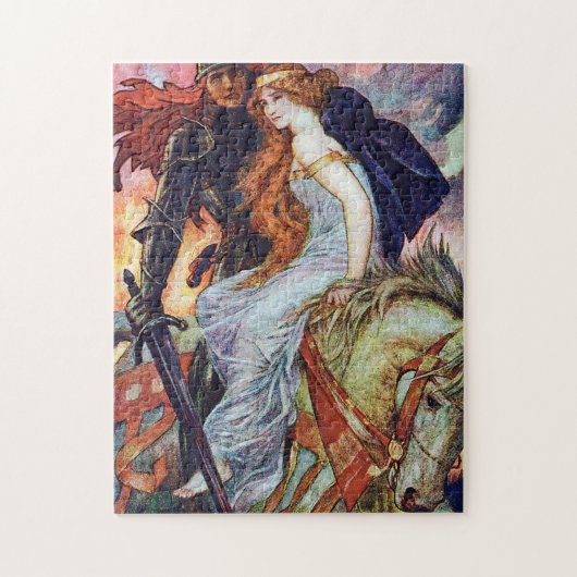 Sir Lancelot en Guinevere door Henry Ford Legpuzzel (Verticaal)