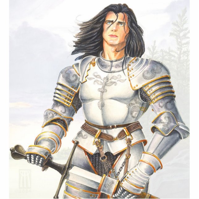 Sir Lancelot staat op Staand Fotobeeldje (Voorkant)