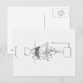 Sir Mathew Cartwright Briefkaart (Voorkant / Achterkant)