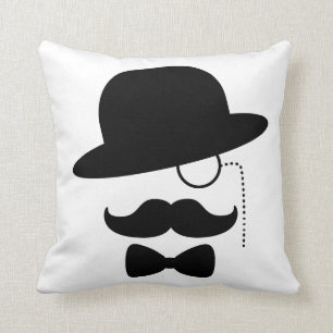 Sir met Mustache Kussen