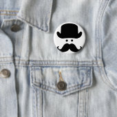 Sir Mustache Ronde Button 5,7 Cm (In situ)